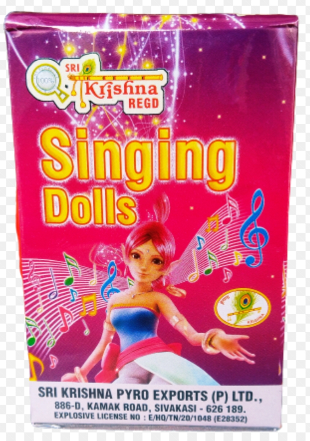 kronline Crackers Singing Doll
